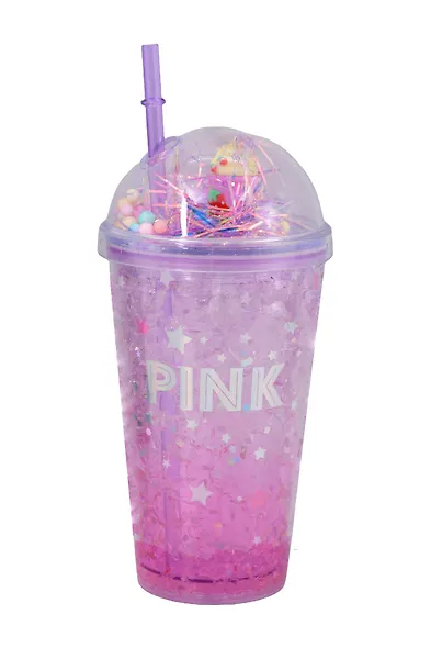 Стакан с эффектом льда Цветной (пластик) (450мл) - фото 8