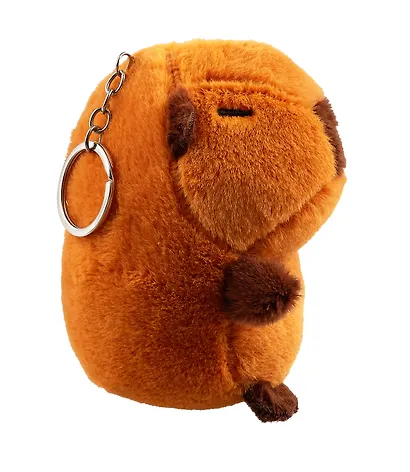 Брелок Капибара сидит (текстиль) (12см) (12-0751-O1) - фото 2