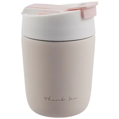 Термостакан Thank you (пастель) (металл) (360мл) (12-08999-H-BW-1102) - фото 3