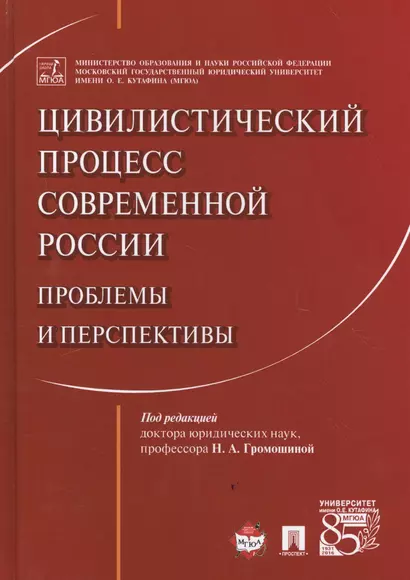 Цивилистический процесс современной России: проблемы и перспективы. Монография. - фото 1