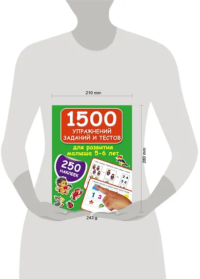 1500 упражнений, заданий и тестов для развития малыша 5-6 лет - фото 3