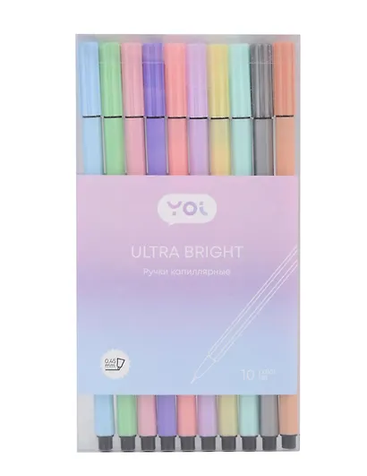 Ручки капиллярные 10 цветов, 0,45мм, Art idea - фото 4