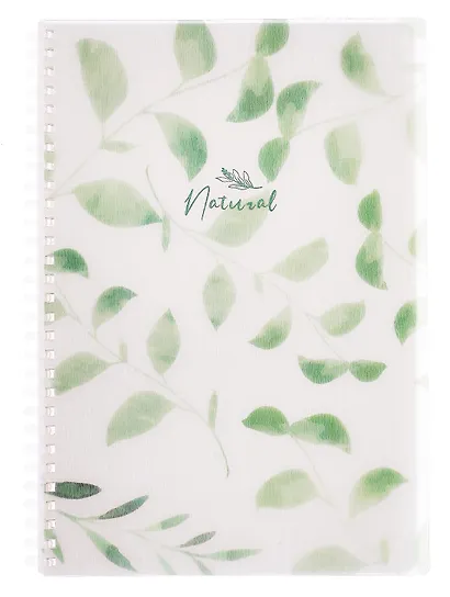 Тетрадь B5 80 листов, клетка, "Natural leaves" - фото 1