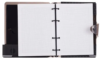 Тетрадь «Inspire», 120 листов в клетку, коричневый, на кольцах - фото 3