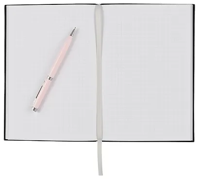 Книга для записей А5 80л кл. "FOLGA. 2" иск.кожа, тиснение серебр.фольгой, ляссе - фото 3