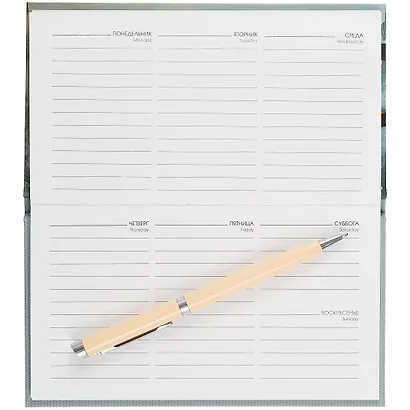 Планинг недат. 64л "Стильный лофт" настольный, 7БЦ, мат.лам, покрытие Soft Touch, офсет - фото 3