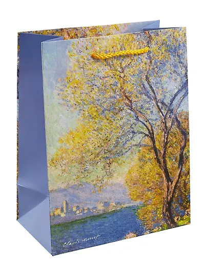 Пакет А5 23*18*10 "Антиб, вид из садов Салис" нейтр., бум.мат.ламинат - фото 1