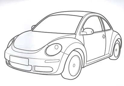 Современные автомобили. Раскраска - фото 4