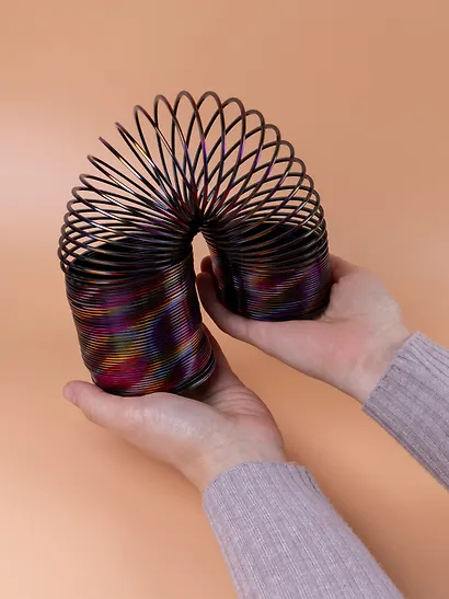 Головоломка Пружинка узор металлик (d.7,5см) (15см) (коробка) (12-01976-A215-8) - фото 10