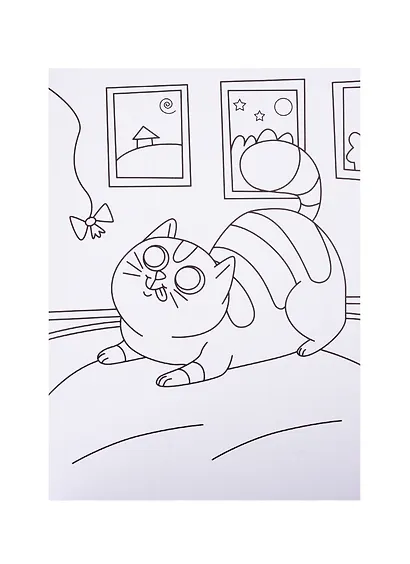 Кошки и собаки. Раскраска - фото 2