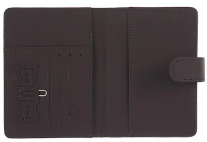 Travel Обложка для паспорта и карточек, темно-серая - фото 2