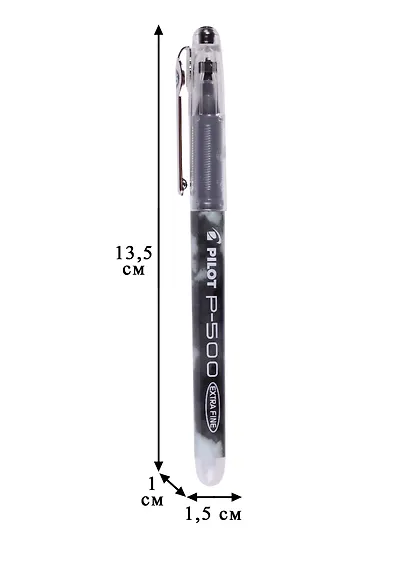 Ручка гелевая Pilot, BL-P50 (B), черная - фото 2