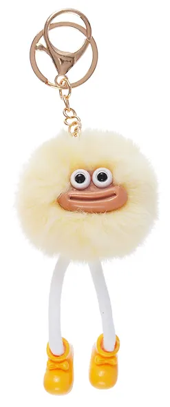 Брелок-помпон «Мордочка с ножками», искусственный мех, 10 см, Bookvalno - фото 5