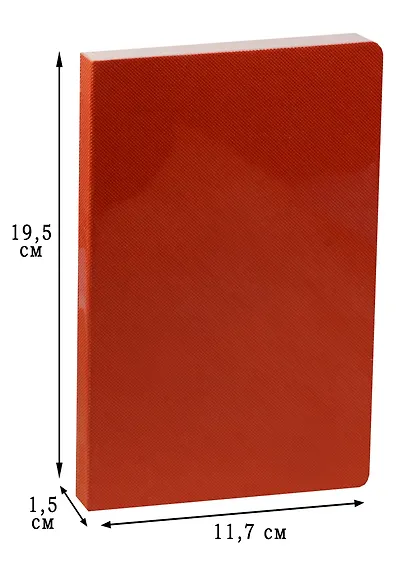 Бизнес-блокнот А5 128л кл. "NADIR" оранжевый, лайт, интегр.переплет, тонир.блок, Hatber - фото 2