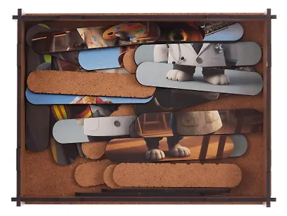 Пазл-палочки Профессии 5 картинок (3+) (дер. коробка) - фото 4