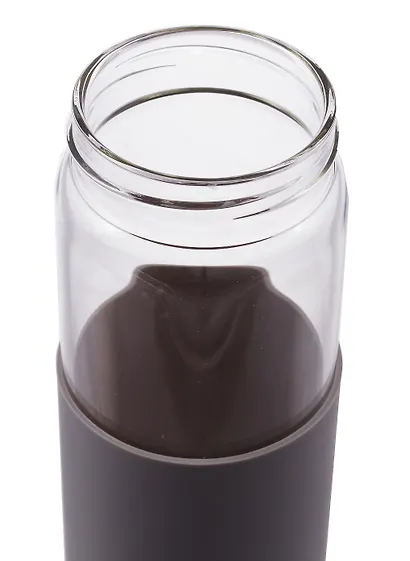 Бутылка в чехле Серая (стекло) (500мл) (12-3307032569-4) - фото 3