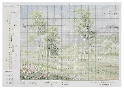 Набор для вышивания крестом "Родные просторы. Березки" - фото 2