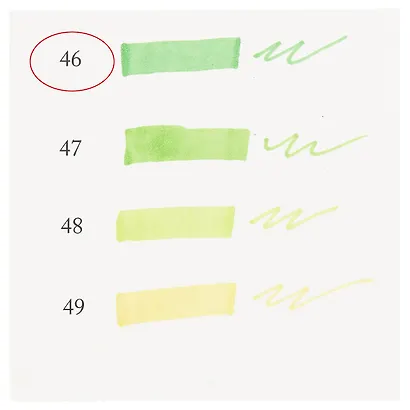 Маркер художественный "Сонет" ярко-зеленый, двухсторон., тонк. и широк.долото, Сонет - фото 3