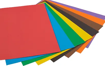 Картон цветной 8 цветов, 8 листов, А4 немелованный, в папке, Рисовашка - фото 4