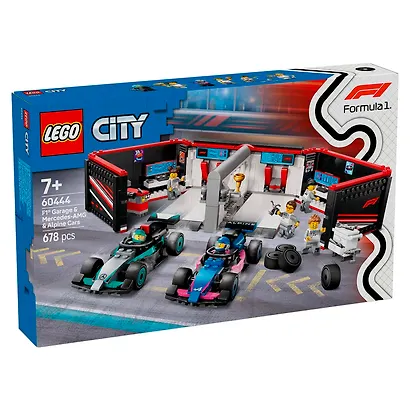 LEGO City: Гараж F1 и машины Mercedes-AMG и Alpine, 678 деталей (60444) - фото 2
