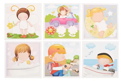 Игра развивающая "Учимся и играем! Рисуй, фантазируй, стирай. Забавные портреты" 16 карточек 180х180мм - фото 3