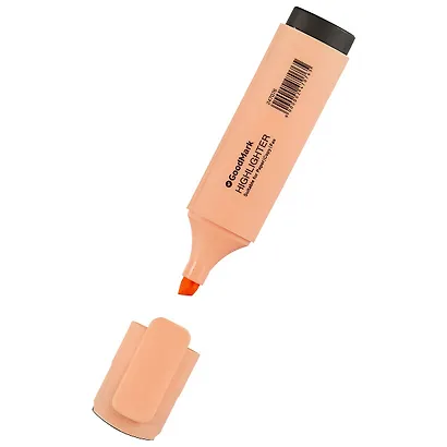 Текстовыделитель GoodMark, пастельный персиковый - фото 2