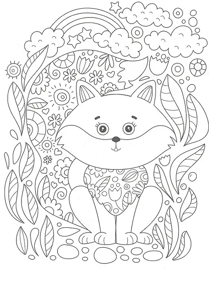 Милые животные. Творческая раскраска с наклейками - фото 3