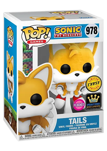 Фигурка Funko POP! Games Sonic the Hedgehog Tails (Flying) w/(FL) Chase SS (Exc) (978) (Fun82617) - фото 4