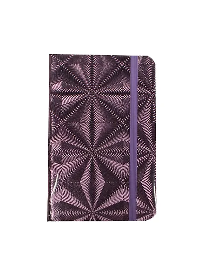 Записная книжка А6 "Розовая голограмма" 7БЦ, ляссе, инд.уп. - фото 1