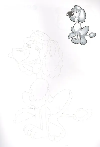 Обведи и раскрась! Домашние животные - фото 4