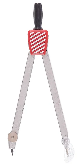 Циркуль школьный, запасной грифель, ластик, цвет в ассортименте - фото 3