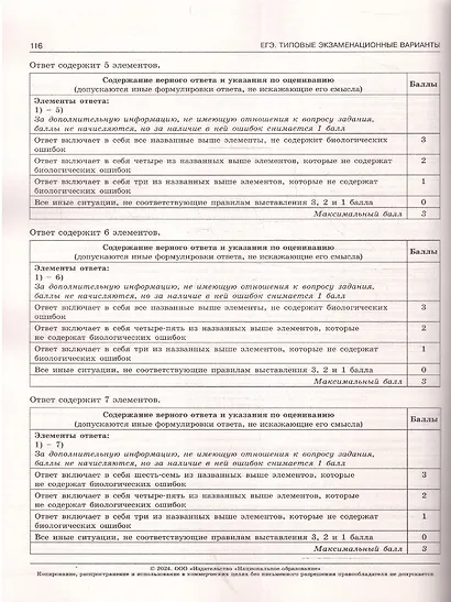 ЕГЭ 2024. Биология: типовые экзаменационные варианты: 10 вариантов - фото 3