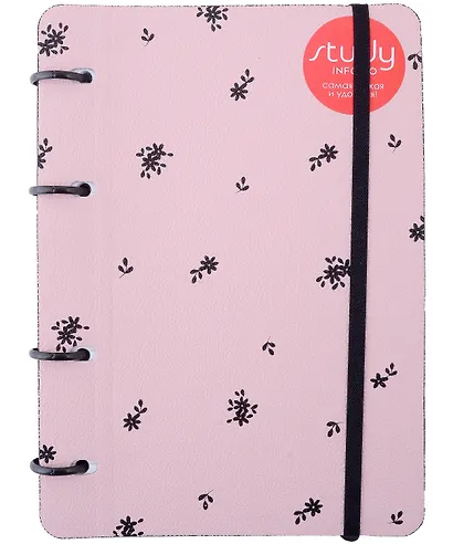 Тетрадь на кольцах в клетку Infolio, Wednesday, 120 листов - фото 1