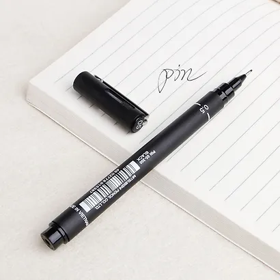 Линер черный "PIN" 05, толщина линии 0.5, UNI - фото 5