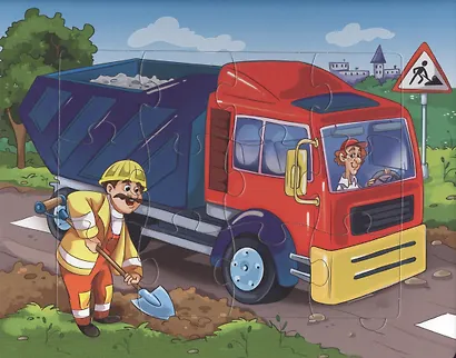 Пазлы 5 сказок Машинки. Стихи для малышей - фото 2