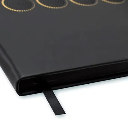 Ежедневник, Феникс+ А5, 192стр., недатирванный Соф -Тач чёрный, мягкий переплет - фото 2