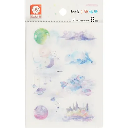 Наклейки Planets бумажные (6листов) - фото 1