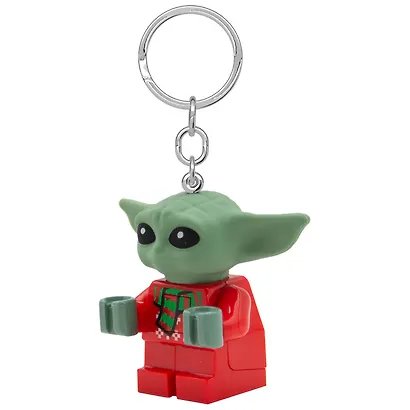 LGL-KE208AH Брелок-фонарик для ключей LEGO Star Wars - Малыш Грогу в праздничном свитере (Grogu Holiday Sweater), возраст 6+ - фото 3