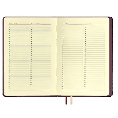 Ежедневник недат. А5 160л "Граниссо" бордовый, кожзам, тв.переплет, застежка-резинка, карман, тонир.блок, ляссе - фото 5