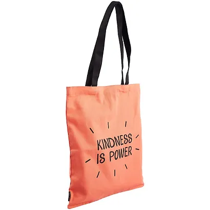 Сумка-шоппер Kidness is power цветная, текстиль 40см.*32см. - фото 2