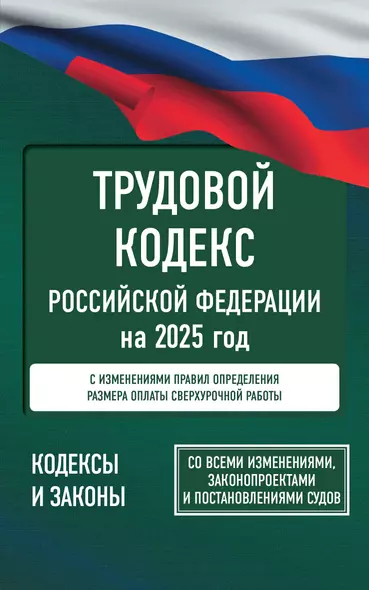 Трудовой кодекс Российской Федерации на 2025 год. Со всеми изменениями, законопроектами и постановлениями судов - фото 1