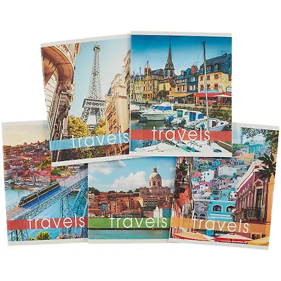 Тетрадь в линейку Listoff, Travels, 48 листов, в ассортименте - фото 7