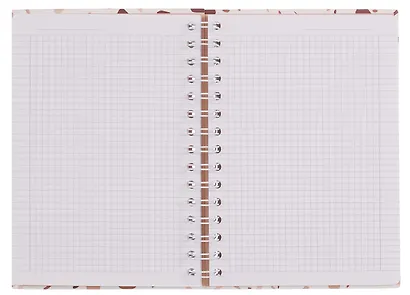 Тетрадь в клетку Be Smart, Terrazzo, 120 листов, коричневая - фото 4