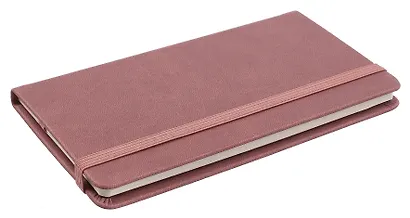 Планинг недат. 64л "Joy Book" малиновый латте, карманный, иск.кожа 7Б, скругл.углы, тонир.блок, резинка, офсет, ляссе - фото 2