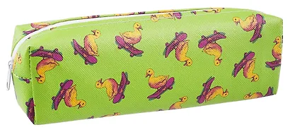 Пенал-косметичка "Утка на скейте", PU - фото 1