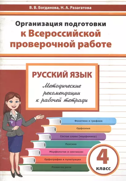 Организация подготовки к Всероссийской проверочной работе. Русский язык. 4 класс. Методические рекомендации к рабочей тетради - фото 1