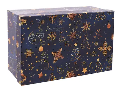 Коробка подарочная "НОЧНЫЕ ГРЕЗЫ" 26*17*11см, Новый год, картон - фото 2
