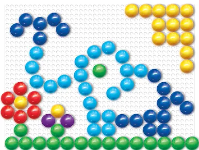 Мозаика "Бабочка" 20 элементов. Диаметр фишек 15 мм - фото 7