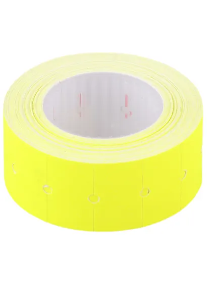 Лента для этикет-пистолета 21*12мм 500шт/рул., желтая - фото 1