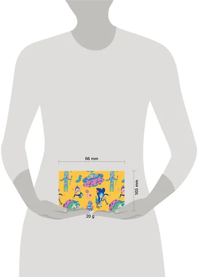 Кардхолдер в форме книжки «Рик и Морти», желтый - фото 3